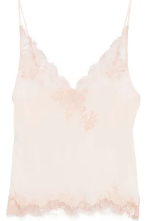 CARINE GILSON Caudry-lace silk camisole