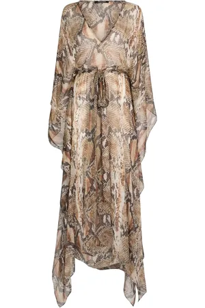 Roberto Cavalli Snakeskin-print dress