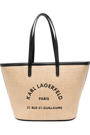 Karl Lagerfeld Logo-embroidered tote bag