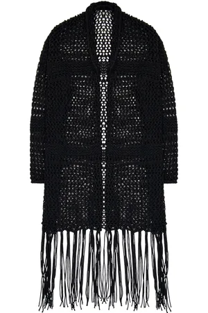 LANEUS Oversize open-knit cardigan