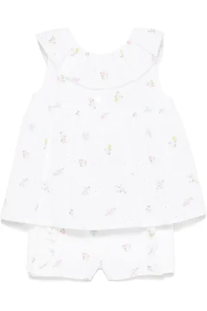 PATACHOU Broderie-anglaise top and shorts set