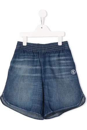 Château Lafleur-Gazin Embroidered logo denim shorts