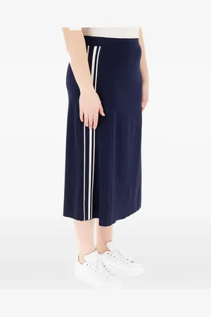 Elena Miro Stripe-detail midi skirt