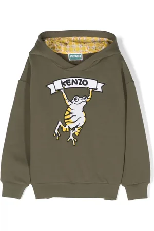 Kenzo Logo-print cotton blend hoodie