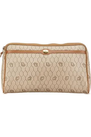 Dior 20th Century Honeycomb Coated Canvas clutch bag