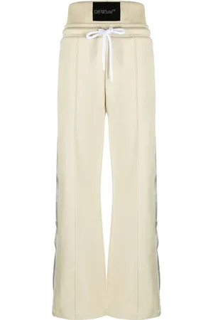OFF-WHITE High-waisted side-stripe track pants