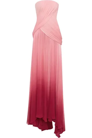 Oscar de la Renta Ombré silk chiffon gown