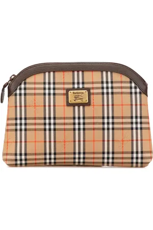 Burberry 20th Century Haymarket Check Canvas clutch bag