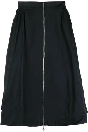 John Richmond Zip A-line midi skirt