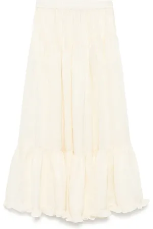 PNK Ruffled-hem maxi skirt