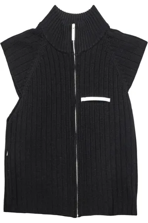 Spencer Badu Ribbed zip-up gilet