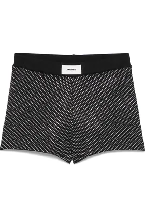 A PAPER KID Crystal-embellished shorts