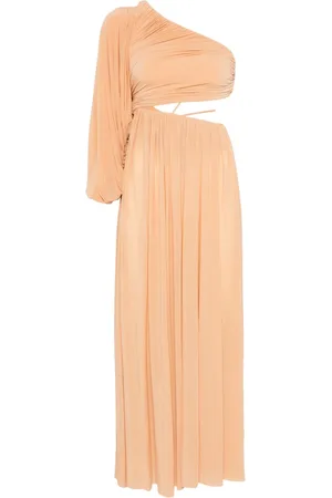 Serafini One-shoulder jersey maxi dress