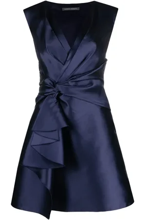 Alberta Ferretti Sleeveless pinched-waist dress