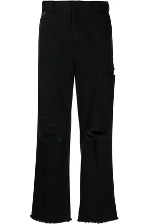 UNDERCOVER Distressed straight-leg jeans