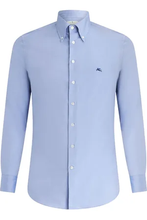 Etro Embroidered-logo button-up shirt