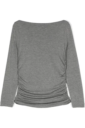 MONNALISA Gathered-detail T-shirt