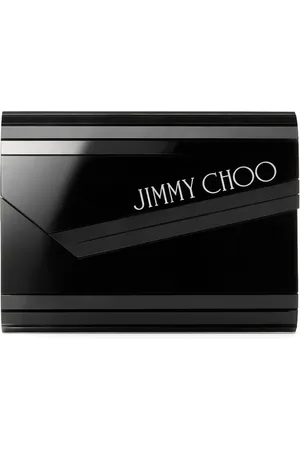 Jimmy Choo Candy logo-print clutch bag