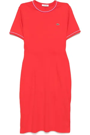 Lacoste Trimmed jersey dress