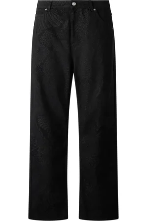 Roberto Cavalli Python-print trousers