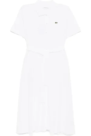 Lacoste Piqué flared polo dress