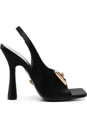 VERSACE Medusa-plaque slingback sandals