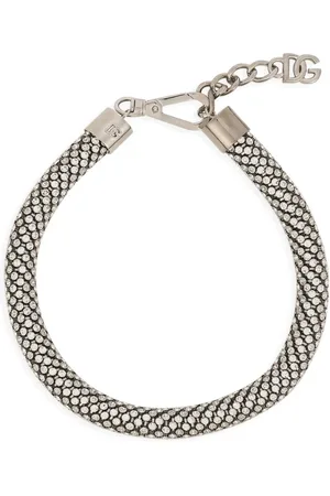 Dolce & Gabbana Rhinestone-embellished tubular choker