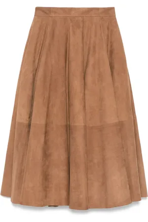 DESA 1972 Leather midi skirt