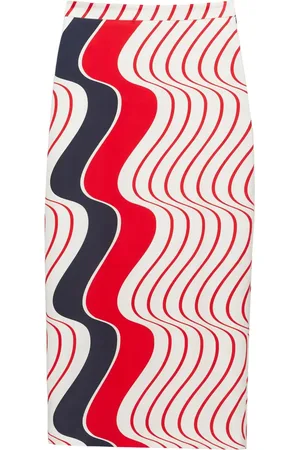 Msgm Printed pencil skirt