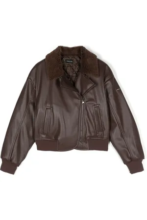 MONNALISA Off-centre zip-up jacket