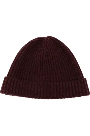 N.PEAL Ribbed beanie hat