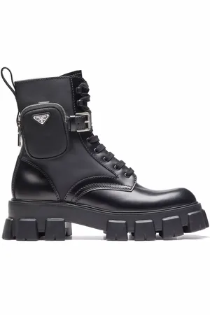 Prada Moonlith pouch-detail ankle boots