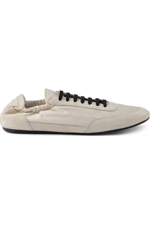 Prada Collapse Re-Nylon suede sneakers