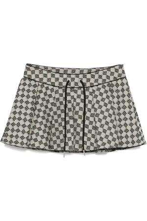 MISBHV Monogram-jacquard mini skirt
