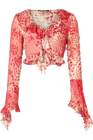 Roberto Cavalli Jaguar-print blouse