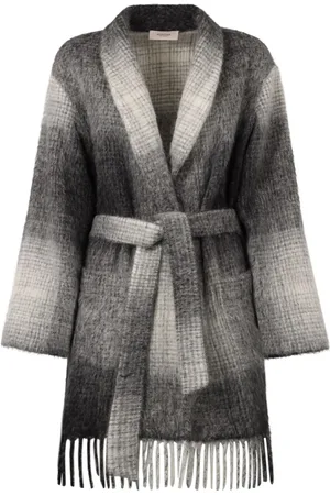 Agnona Checked cardigan