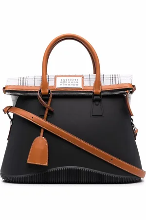 Maison Margiela Large 5AC check-print tote bag