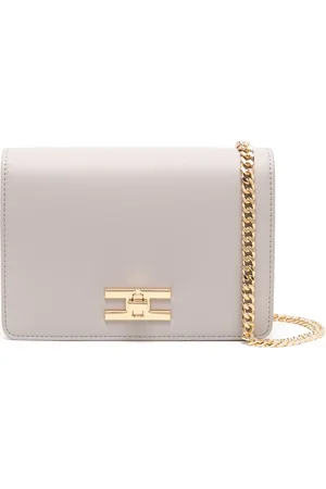 Elisabetta Franchi Logo-plaque faux-leather crossbody bag
