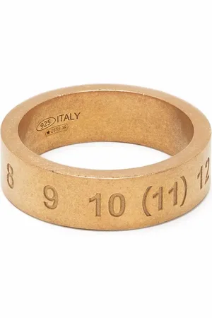 Maison Margiela Numbers-motif engraved ring