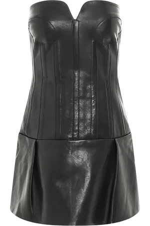 Khaite Leather mini dress