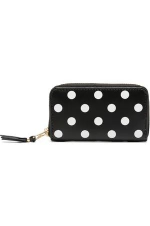 Comme des Garçons Polka dot-print leather wallet