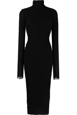 Serafini Chantilly-lace long dress