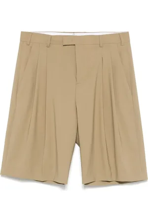 A PAPER KID Pleat-detail shorts