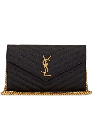 Saint Laurent Cassandre logo-plaque clutch bag