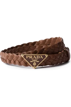 Prada Braided leather belt