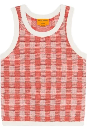 Guest In Residence Gingham tank top