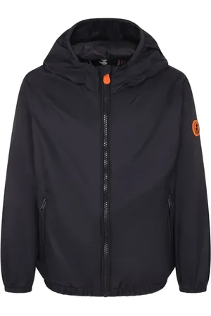 save the duck Logo hooded jacket