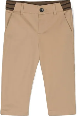 Fendi FF-logo print cotton trousers