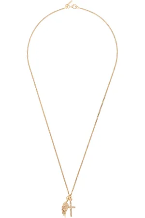 EMANUELE BICOCCHI Cross wing pendant necklace