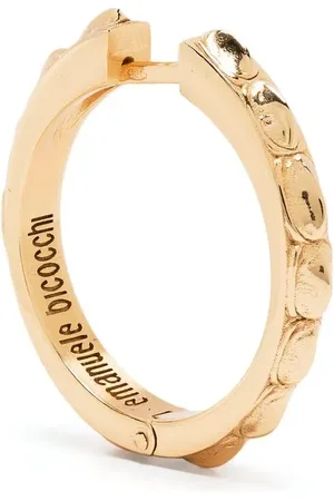 EMANUELE BICOCCHI Croc hammered earring